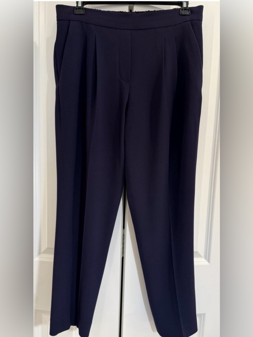 Aritzia Babaton Navy Pleated Trousers Size 8